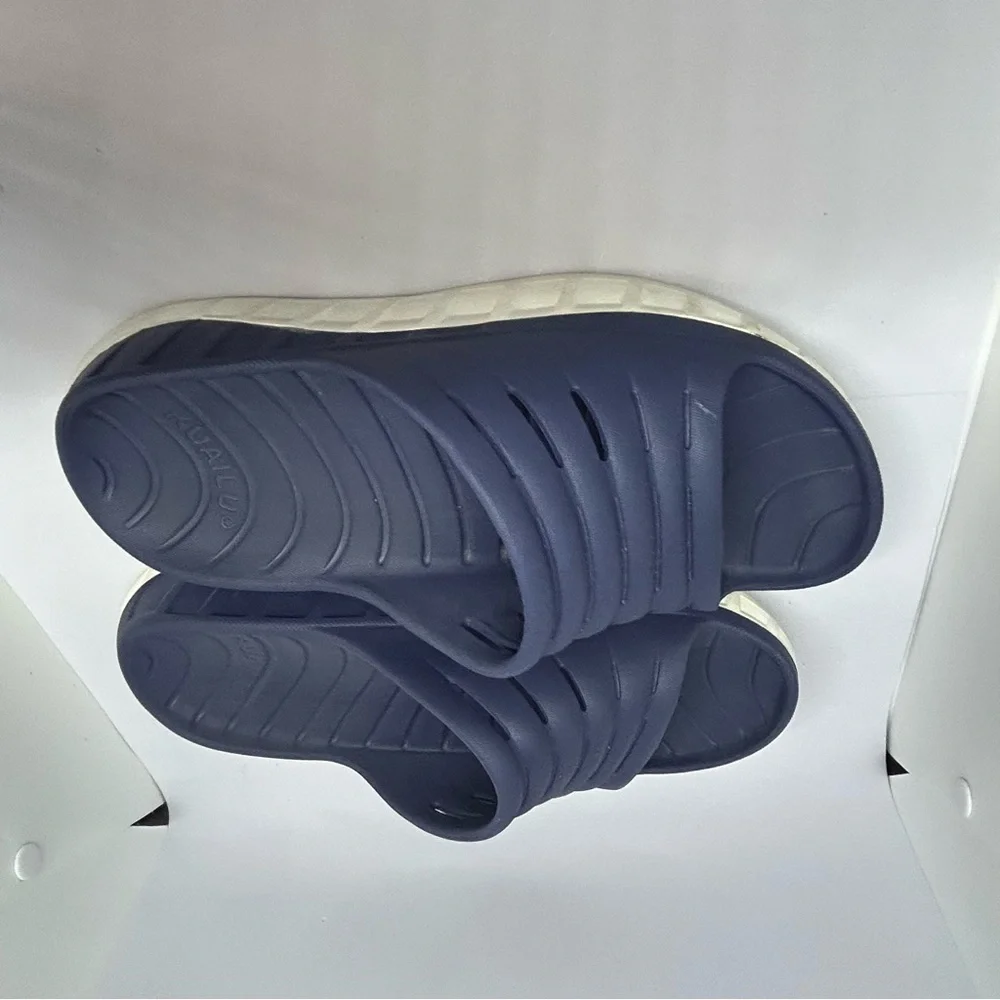 Kuaila Navy Blue‎ Slide Sandals US10